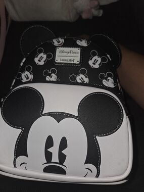 Loungefly Disney Parks Mickey Mouse Black and White Mini Backpack